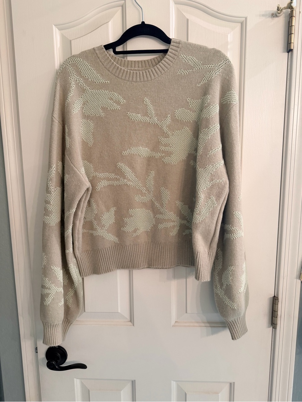 Cider Sage Green Floral Crewneck Sweater - Picture 2 of 5